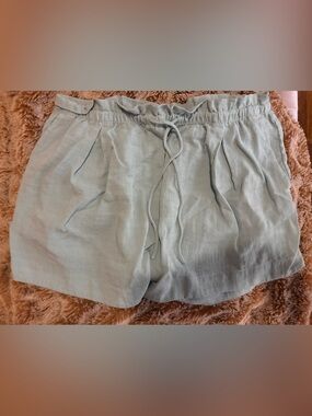 Light Blue H&M Drawstring womens Shorts